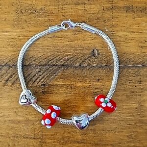 Pandora-like charm bracelet